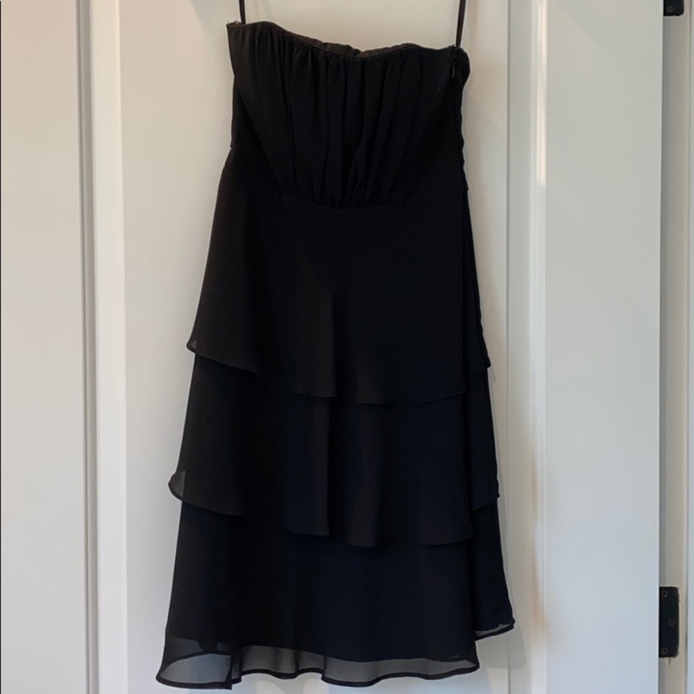WHBM Black Strapless Dress - Picture 2 of 7
